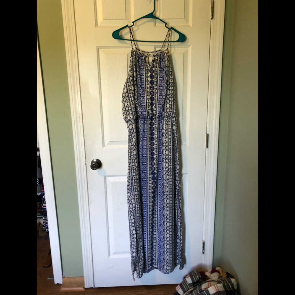 Blue maxi dress